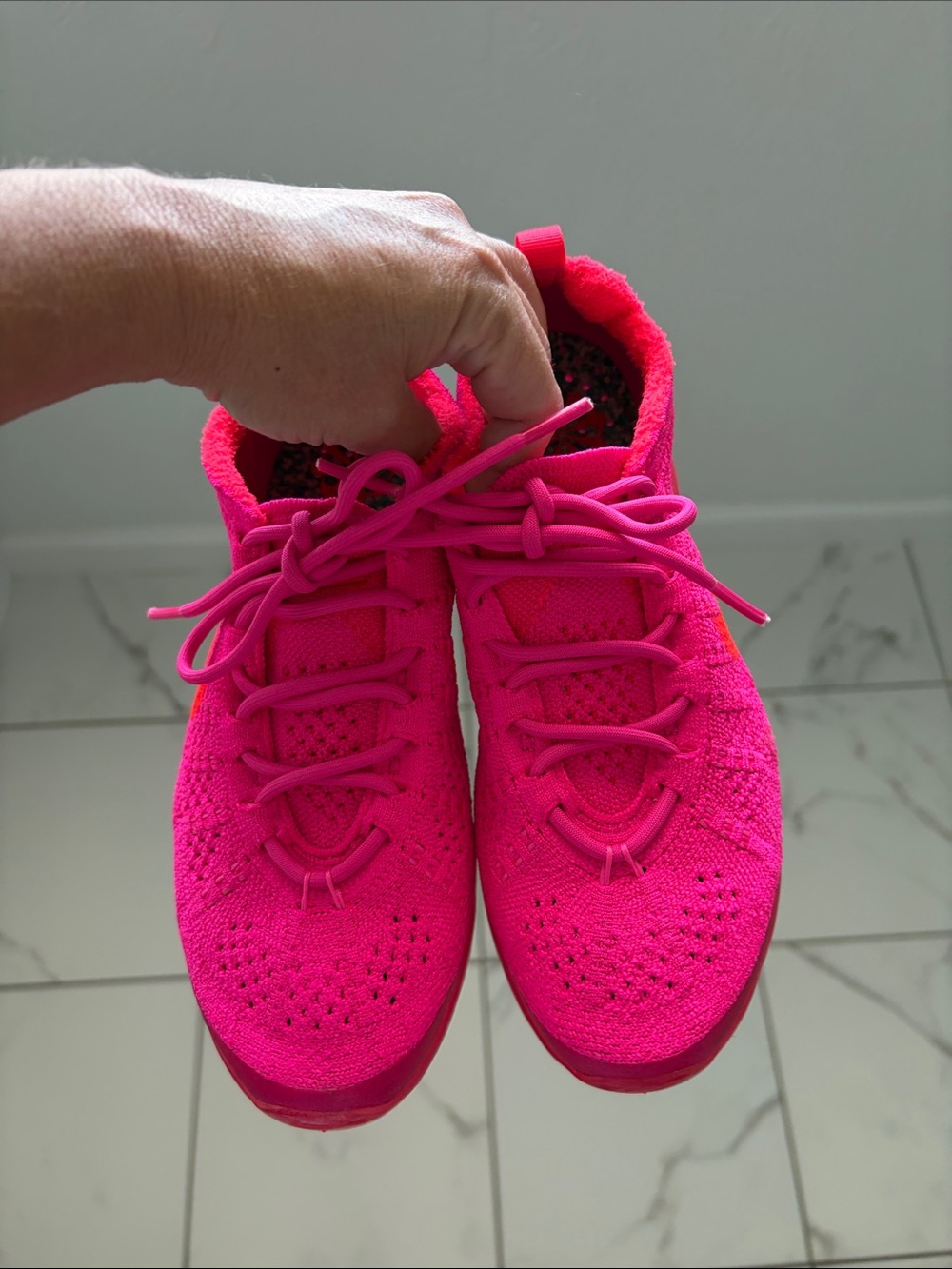 Nike Women’s Hot Pink Knit Running Sneakers